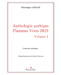 Couverture de l'anthologie poetique Flammes Vives 2021